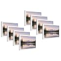 4x6 Inch 8 PCS Elegant White Wooden