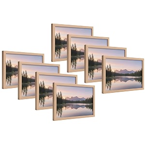4x6 Inch 8 PCS Natural Wood Finish