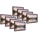 4x6 Inch Rich Brown Wooden Photo Frame
