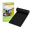 TIANLDD 4x78in Waterproof Repair Tape for Boat Covers,Tents,Tarp,RV Awning，Fabric Repair Tape(Black)