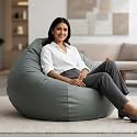 4XL Faux Leather Tear Drop Bean Bag