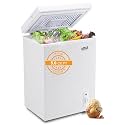 5.0 cu.ft Mini Chest Freezer Compact Deep Freezer Top Door White
