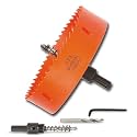 5-1/8 inch Hole Saw for Wood, Metal, Plastic &amp; Drywall, with Arbor