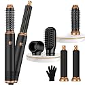 5 in ONE Blow Dryer Brush, Curling Wand Hair Styling Tools Set, Ionic Hot Air Hair Dryer, Massage Oval Hair Dryer, Left&amp;Right Hair Curlers 100-120V