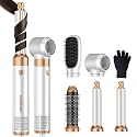 Blow Dryer Brush 5 in 1 Set,Hair Care Air Curling Wrap Air Curler, Hot Air Styler Round Brush Blow Dryer Curling Iron Hair Styling Tools Gift for Dry,Volumize, Straight,Curl,110-120V