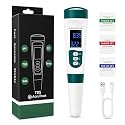 5-in-1 Digital PH and TDS Meter | Accurate PH, TDS, EC, Salinity & Temperature | Waterproof Swimming Pools, Aquariums, Hydroponics and Drinking Water