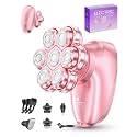 5-in-1 Electric Razors for Women, 7D Electric Shavers for Womens Full Body Legs, IPX7 Waterproof Wet Dry Travel Bikini Trimmers for Lady Face Bikini Arms Underarms