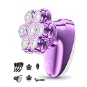 5-in-1 Electric Razors for Women, 7D Women's Full Body Legs Shaver with LED Display, IPX7 Waterproof Wet Dry Travel Bikini Trimmers for Lady Face Bikini Arms Underarms