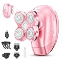 5-in-1 Electric Razors for Women, Portable Electric Shavers for Full Body, Waterproof Wet/Dry, Rechargeable Hair Remover for Lady Legs, Face, Underarms, Lips, Arms