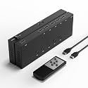 5-in-1 HDMI Converter with 4k@60Hz HDMI Switch &amp; Infrared Remote Control - Ideal for Nintendo Switch/OLED/Xbox PS5/4/3 Blu-Ray Player Fire TV Stick Roku Apple TV Chromecast PC