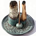5 in 1 Incense Holder Burner for Sticks Palo Santo Sage Candle