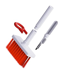 5 in 1 keyboard amp earphone cleaner keyboard cleaning brush laptop cleaning kit cleaning pen for airpods cleaner soft brush airpods cleaning kit phone cleanerearphones case red