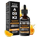 5-in-1 Liquid Vitamin D3 K2 Drops, ADK 10 Vitamin Supplement