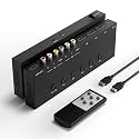5 in to 1 Out RCA/HDMI Switcher，3 Way HDMI 2.0 + 2 RCA to HDMI Converter, Support 4:3/16:9 4K and 3D for PS1/2/3/4/5, N64, SNES, Switch, DVD, Roku, etc.