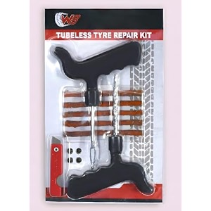willibee 5-in-1 tubeless tyre puncture repair kit for car amp bike  heavy-duty compact puncher kit  essential flat tyre emergency kit