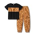 5-12 Years Boys Clothing Set Camo Hoodie &amp; Cargo Pants Outfits Set 2025 Fashion Clothing