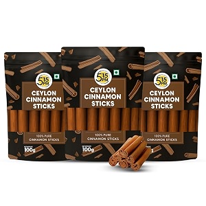 515pm ceylon cinnamon sticks 100gm srilankan dalchini sticks world39s finest ceylon cinnamon quills - genuine source certification pack of 3