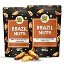 5:15PM Jumbo Brazil Nuts 100Gm | Handpicked &amp; Exotic Brazil Nuts| Rich In Selenium And Magnesium| Raw Unsalted 100% Natural Whole Brazil Nuts -100G (Pack of 2)