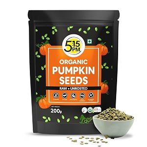 515pm organic pumpkin seeds 200gm  raw pumpkin seeds for eating immunity booster seeds  100 organic pure natural amp unroasted seeds 200g