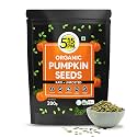 5:15PM Organic Pumpkin Seeds 200gm | Raw Pumpkin Seeds for eating |Immunity Booster Seeds | 100% Organic, Pure, Natural &amp; Unroasted Seeds– 200g