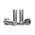 1/2"-13 x 1-1/2" Hex Bolts, 18-8 (304) Stainless Steel Machine Screws, Plain Finish, Plain Finish, Pack of 10 by IMScrews