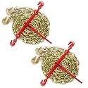 5/16"-3/8" Ratchet Chain Binder and 5/16" G70 Transport Chain Kit,Ratchet Load Binder Working Load 5,400Lbs,Binder Chain with Grappling Hook,Tie Down Heavy Loads to A Truck or Flatbed Trailer