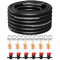 5/16"ID Fuel Line Kit 25FT NBR Hose with 10 Clamps for Lawn Mower
