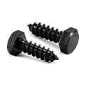 5/16" x 1" Hex Head Lag Screws Bolts 20Pcs 304 Stainless Steel 18-8, Partial Thread, Hexagon Head Wood Screws by Black Oxide by SG TZH