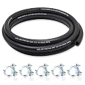 5/16 Fuel Line, Nylon Braided Fuel Line Hose 5FT, NBR Rubber Hose