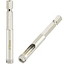 5/16 Inch Diamond Hole Saw, Wet Use, 5/16" Hole Saw for Porcelain Tile Glass Granite Ceramic Marble Stone, 8mm Drill Bit x 2 Pack