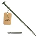 5/16 x 11 Inch Heavy Duty Timber Screws, Lag Screws for Wood, 30PCS