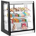 5.2 Cu.Ft Commercial Cake Display Refrigerator, Single Door Countertop Merchandiser Cooler with Double-Layer Glass, Digital Temperature Control, LED Lighting for Bakery, Cafe, Restaurant, 110V