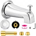 5.3" Chrome Bathtub Spout with Diverter, All-Metal Replacement Kit