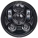 5.75 Inch Black LED Headlight Fits Harley Sportster, Dyna &amp; Softail