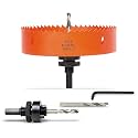 5-3/4 inch Hole Saw for Wood, Metal, Plastic &amp; Drywall, with Arbor
