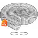 5"x10' Clear PVC Dust Collection Hose-Heavy duty, Fit 5 In Dust Collector