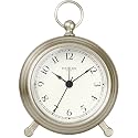 5.4" Jensen Pocket Watch Analog Alarm Clock,Morning Silver