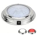 5.5 Inch 12V Dual-Color LED Boat Dome Light with Toggle Switch