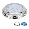 5.5 Inch 12V Dual-Color LED Boat Dome Light with Toggle Switch
