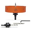 5-1/2 inch Hole Saw for Wood, Metal, Plastic &amp; Drywall, with Arbor