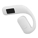 5.5 Single Ear Headset Noise Cancelling Wireless Earpiece with Battery Display for Running and Cycling (White)