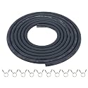 5.5mm Fuel Line Hose 1/5 Inch Gas Tube Fuel Hose 5 Feet,10 Clamps