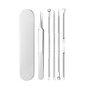 5/6Pcs Stainless Steel Needles Tweezer Blackhead Removal Tools Pore Cleansing(5Pcs-Z)