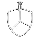 5.5-6QT Stainless Steel Flat Beater for KitchenAid Stand Mixer, Kitchen Aid Paddle Attachment Accessories/No coating/Dishwasher Safe Replacement for kitchenaid Professional 5 Plus and 600 Series Mixer