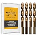 5/8"(4pcs) Cobalt Drill Bit Set M35 HSS Jobber Length