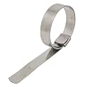 5/8" W x 2" Di (25 Pack) Center Punch Clamp band hose clamps 201 stainless steel