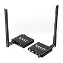 5.8G No Delay RCA Audio Transmitter and Receiver with 3.5mm R/L RCA Wireless Audio Adapter for DVD TV Computer
