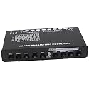 5-Band Car Audio Equalizer With Built-In Amplifier, Adjustable Subwoofer Frequency, Metal Housing, Cd & Aux Input For Enhanced Sound System
