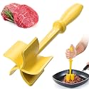 5-Curve Blade Meat Masher for Ground Beef, Heat Resistant Hamburger Chopper, Non-Stick Mix and Chop Kitchen Tool