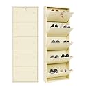 5 Door Wall Mounted Metal Shoe Rack